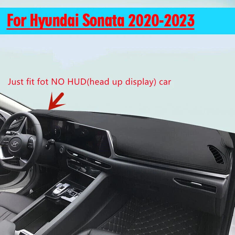 Leather Dashboard Dash Cover Protector Mat Pad for Hyundai Sonata (2020–2023)