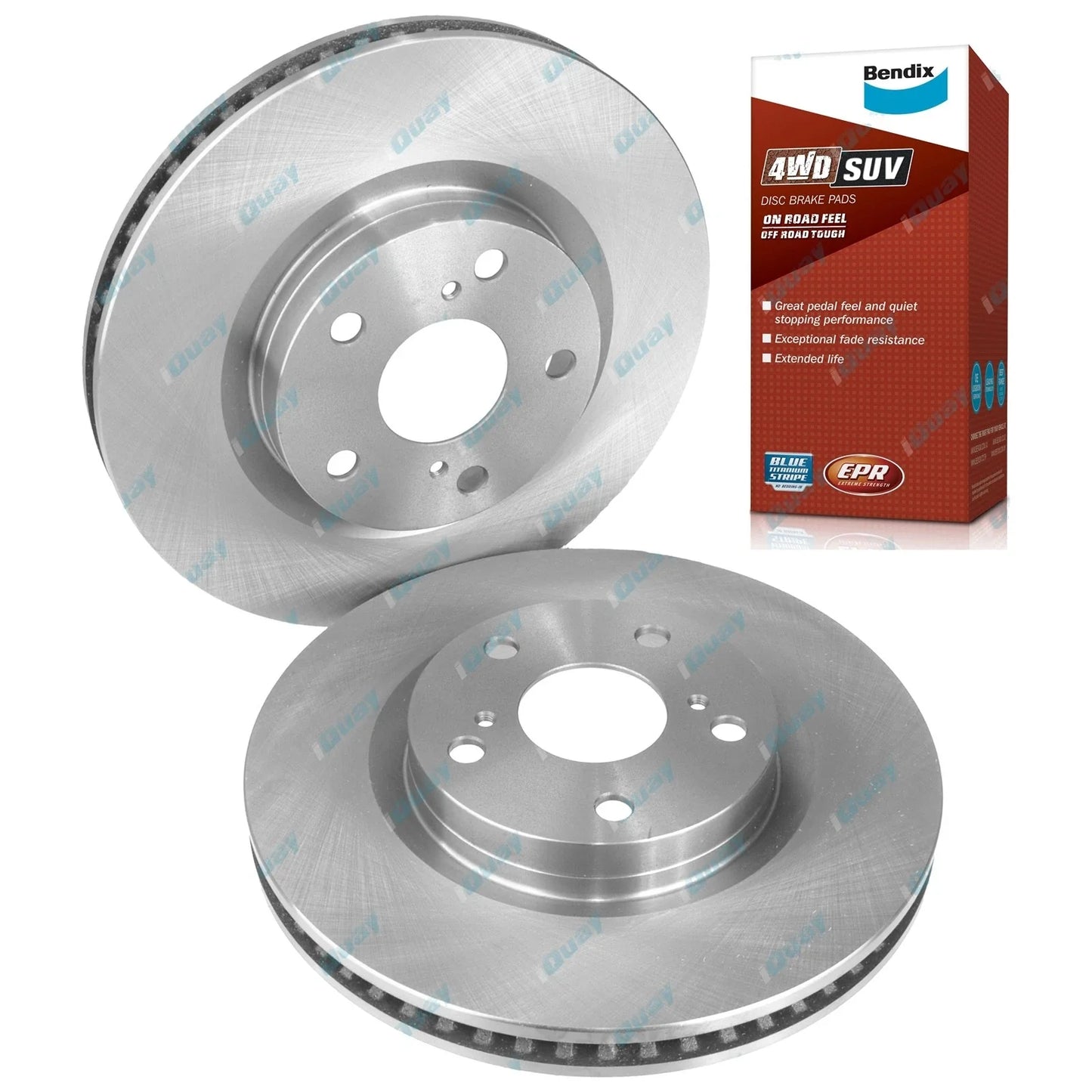 Front Disc Brake Rotors & 4WD Pads for RAV4 ACA33 ACA38 ALA49 ASA44 05~19