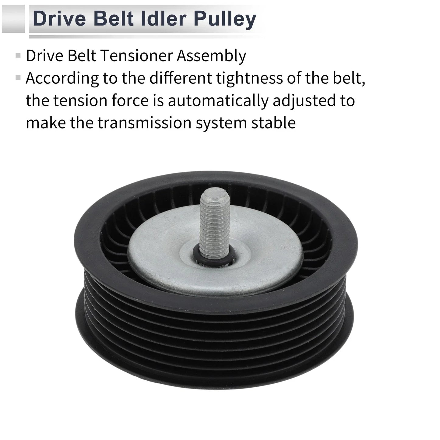 Drive Belt Idler Pulley for Mercedes-Benz M-Class (2005-2011) 1 x Black
