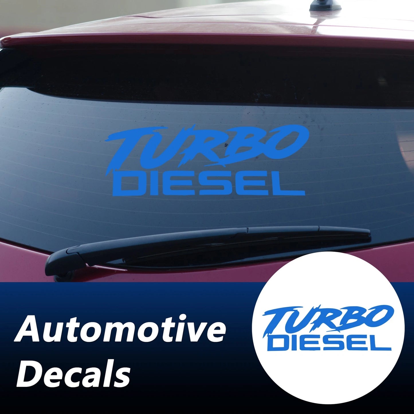 Reflective Bumper Decal for Turbo Diesel