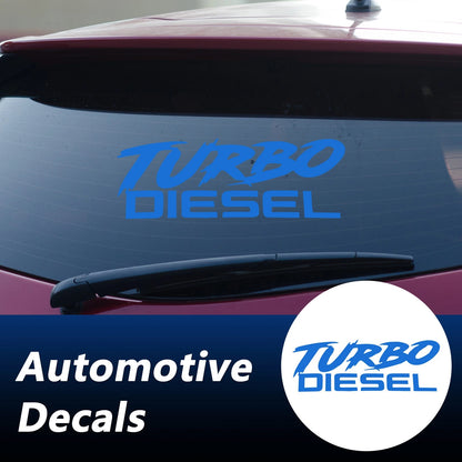 Reflective Bumper Decal for Turbo Diesel