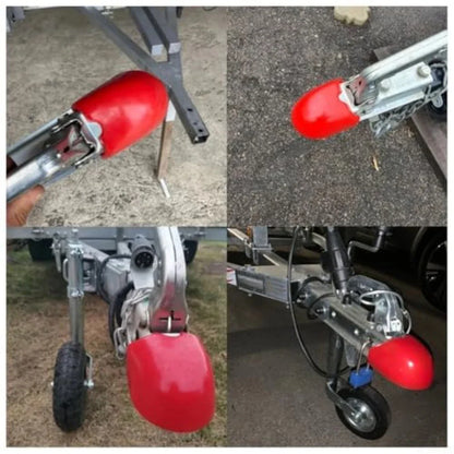 Protective Cover 50MM Trailer Ball Red Plastic
