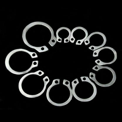 External Retaining Ring 8-18mm Assortment 100pcs Snap Storage Case Circlip