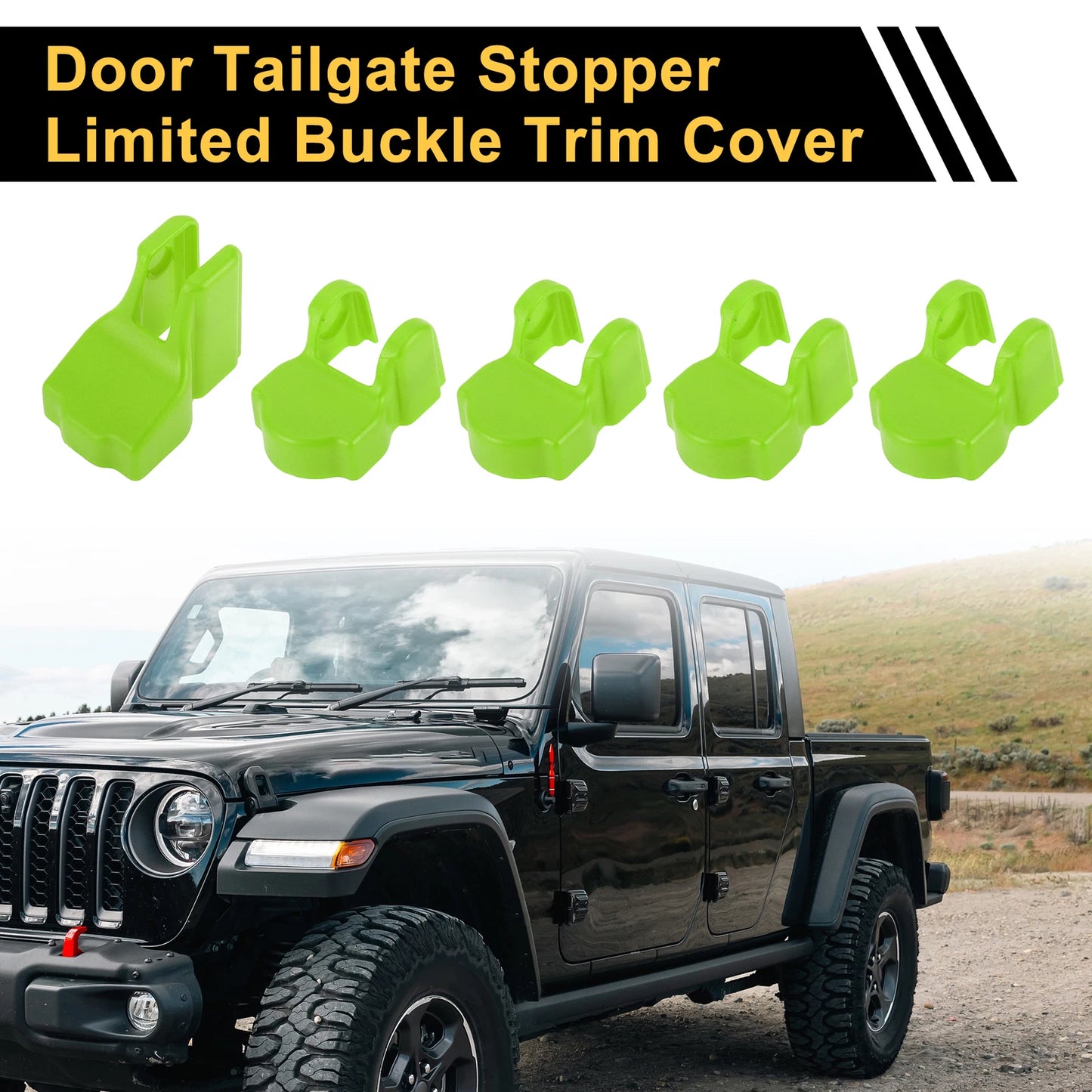 Door Limiting Cover Trim for Jeep Wrangler JL JLU (2018–2024) Green