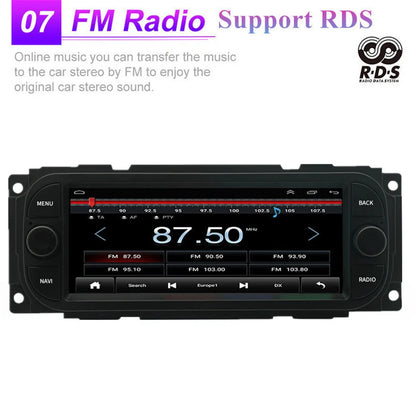 6.8'' Stereo Radio GPS Head Unit for Jeep Chrysler Dodge (1998-2010)