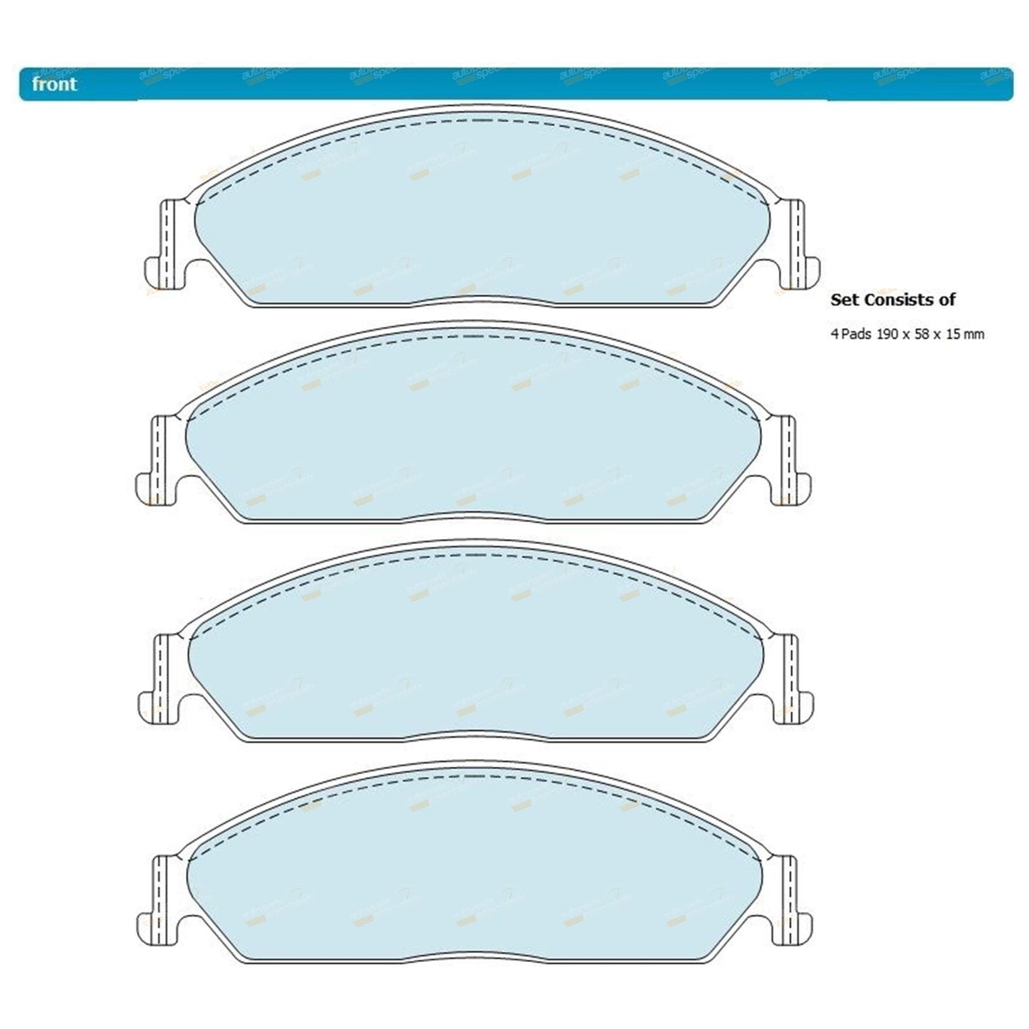 Front Drilled Slotted Disc Rotors & Brake Pads for Ford Falcon (2008–2016)