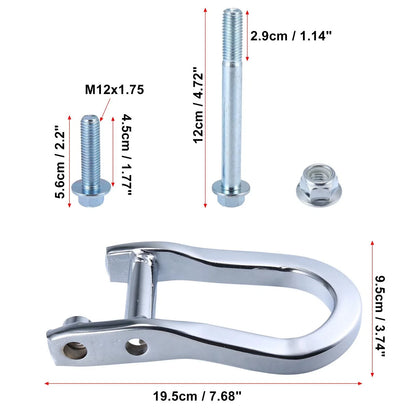 Front Recovery Tow Hook Kit for Chevy Silverado & GMC Sierra 1500 (2014-2023)