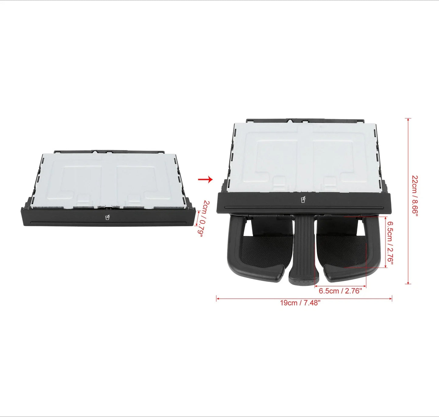 Center Console Cup Holder for VW Jetta (2005–2010)