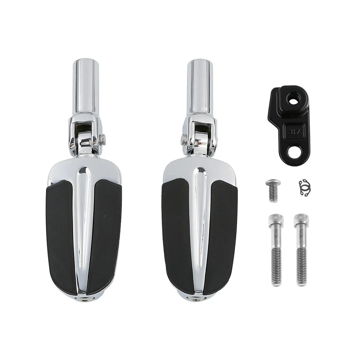 Chrome Footpeg Pedals Mount for Harley Softail Slim FLSS (2012 - 2017)