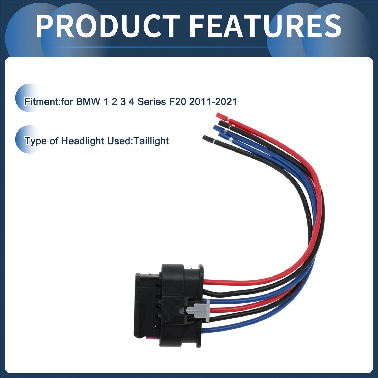 Headlight Wiring Harness Assembly for BMW 1 2 3 Series F20 (2011–2021) - No.61132359993