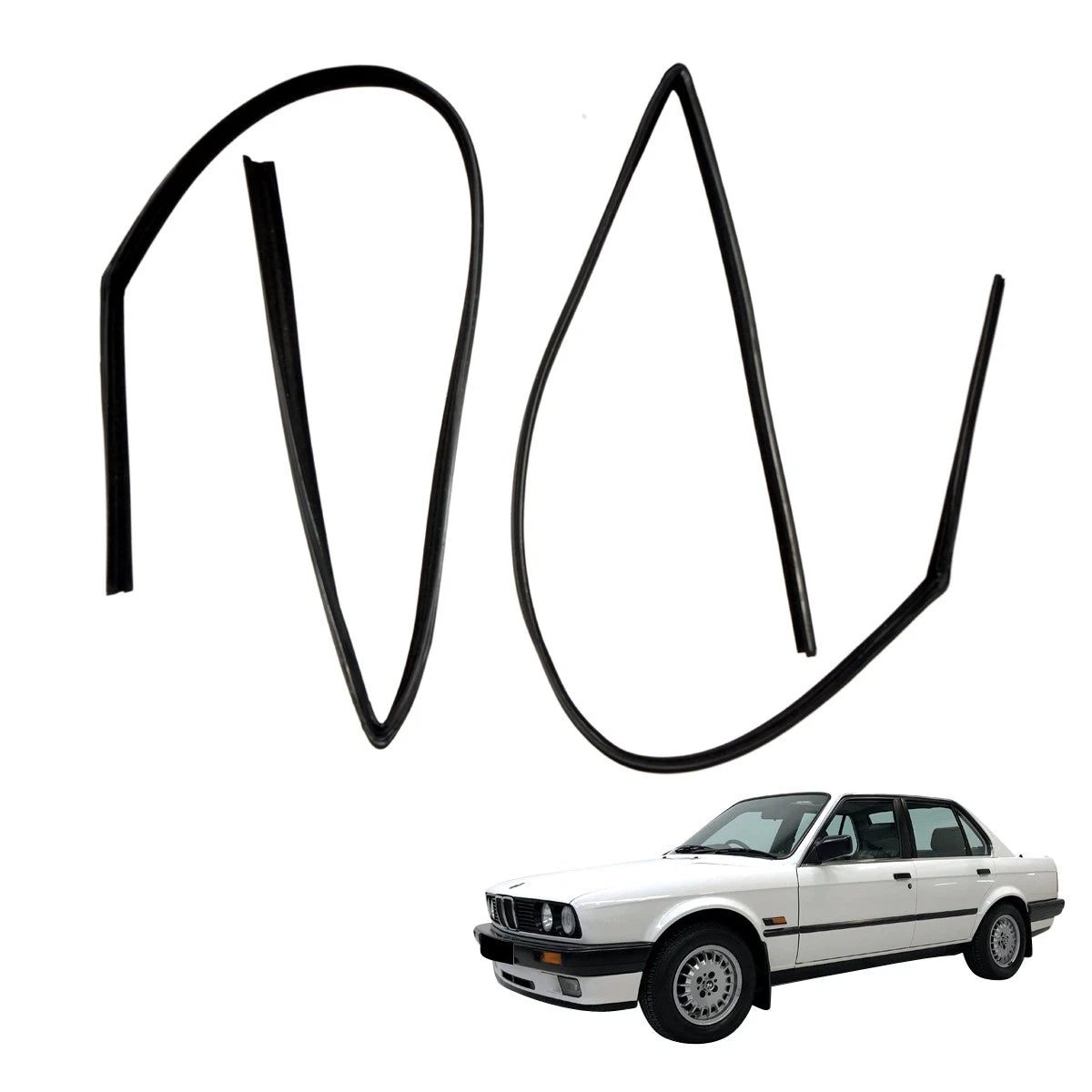 Front Window Guide Glass Run Channel for BMW 3 Series E30 (1982–1994)