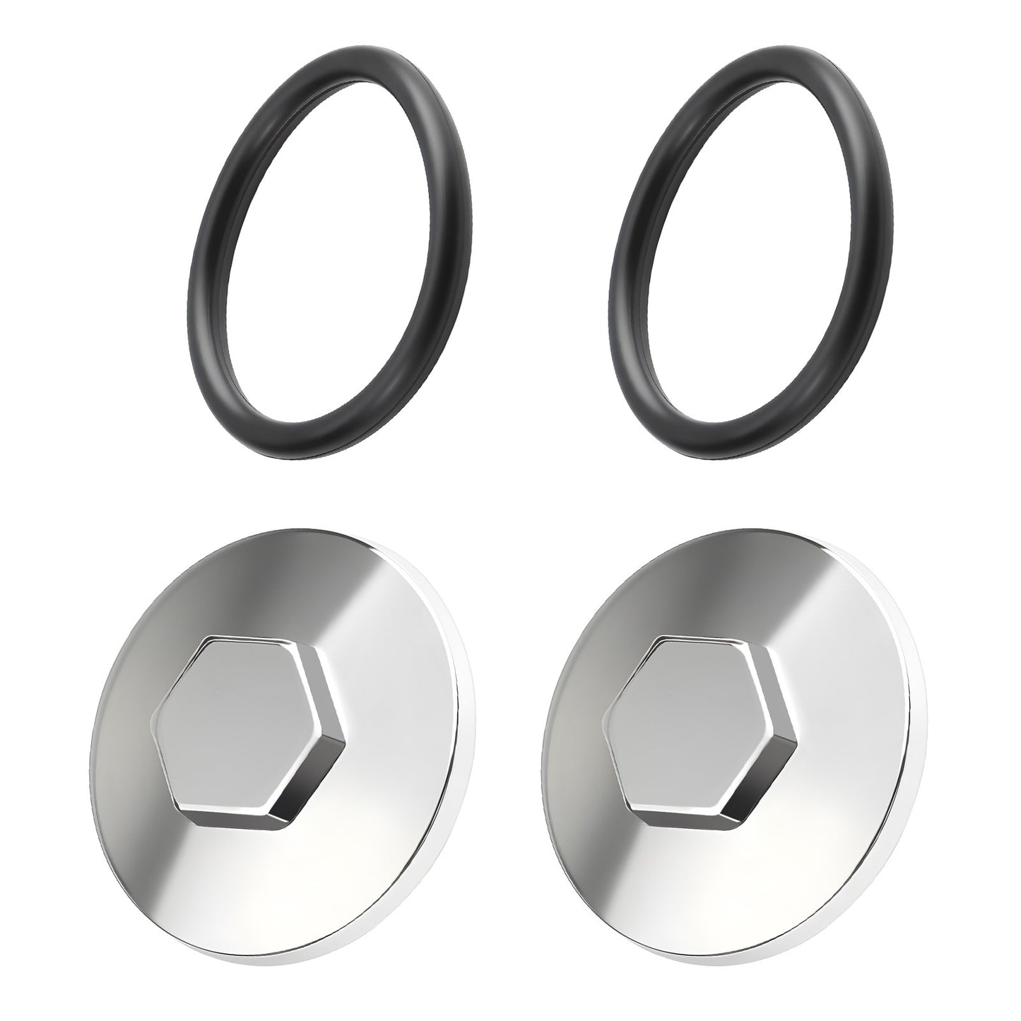 2X Engine Valve Tappet Cover Cap for Honda ATC70 C70 CB1000C CB1100F (1970–1985)