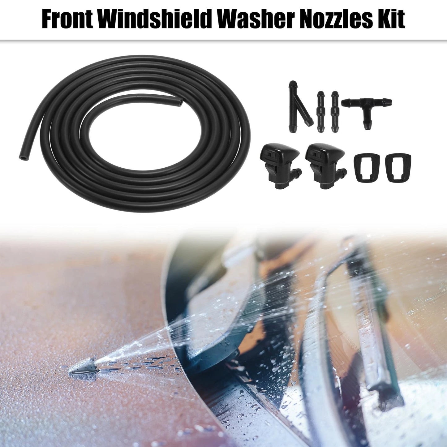 Front Windshield Washer Nozzles Kit for Jeep Grand Cherokee WK2 (2011–2021) 68260443AA