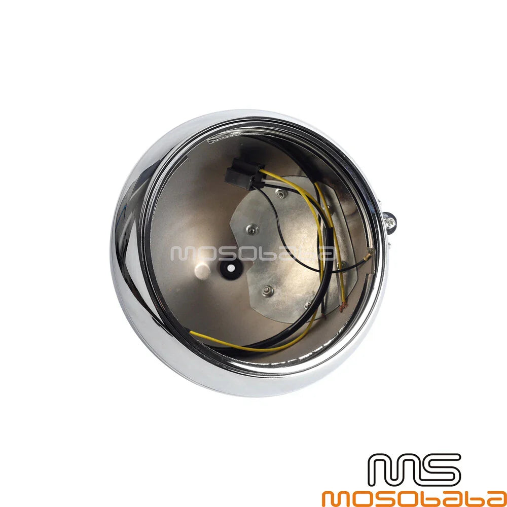 7'' Motorcycle Headlight Chrome Housing for Harley Softail (1986-2014)