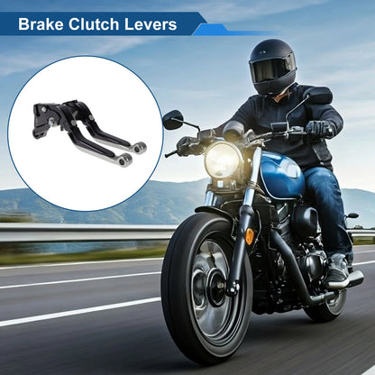 Adjustable Brake Clutch Levers for Kawasaki ZZR600 (1990–2006) Black Titanium