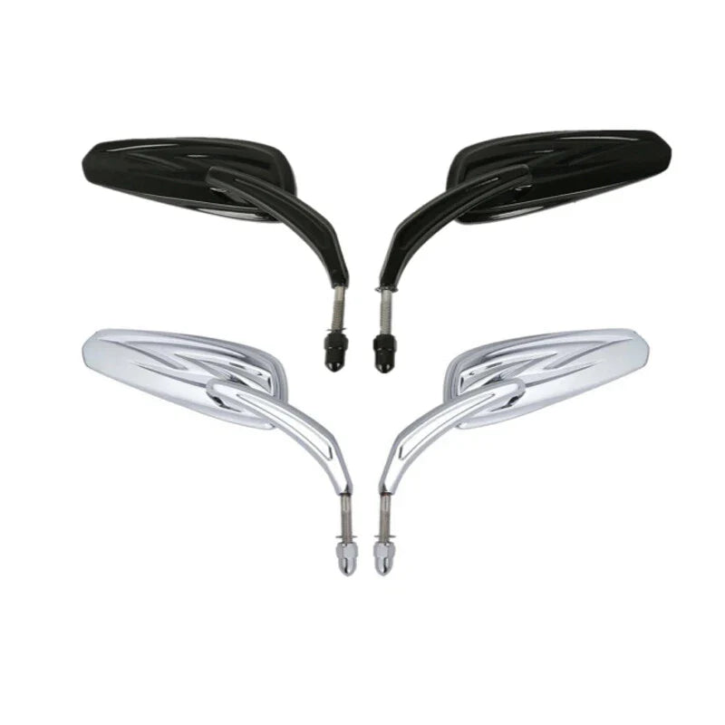 Rear View Mirrors for Harley Touring Electra Street Road Glide Chrome/Black
