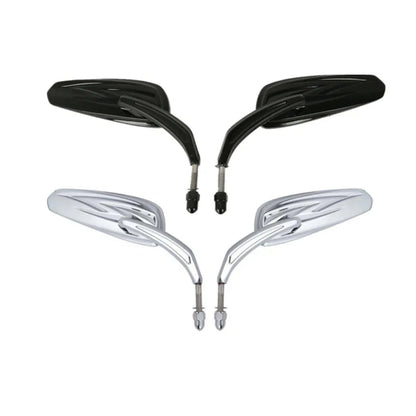 Rear View Mirrors for Harley Touring Electra Street Road Glide Chrome/Black