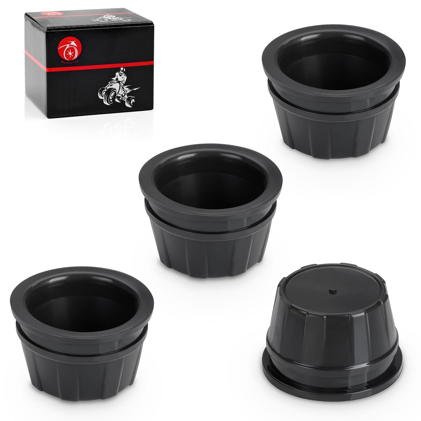 Set of 4 Wheel Dust Caps for Honda Rincon 650 TRX650FA (2003–2005)