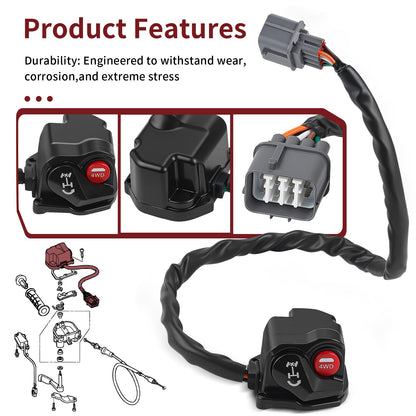 Differential Lock Switch for Honda Foreman Rubicon 500 TRX520FA (2020–2024)