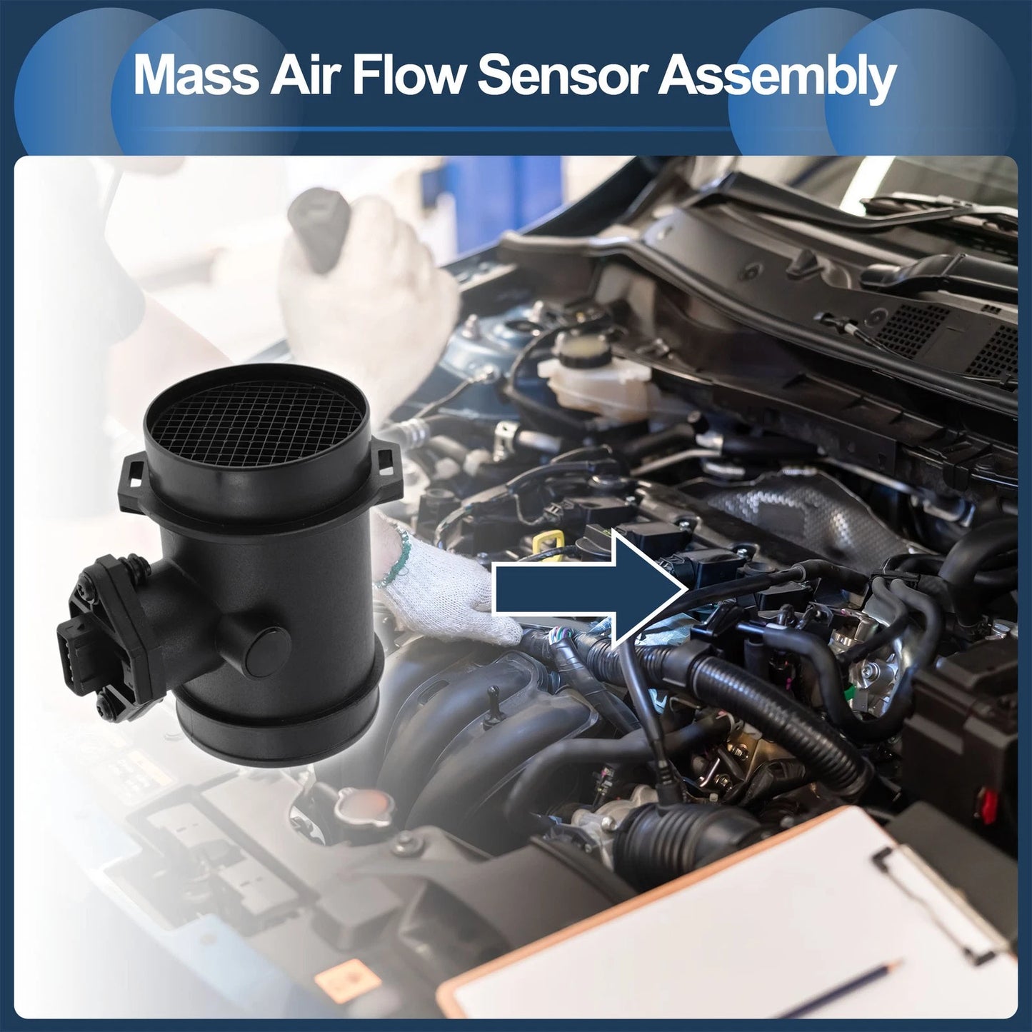 Mass Air Flow Sensor Assembly No.MHK100360 for Land Rover Range Rover