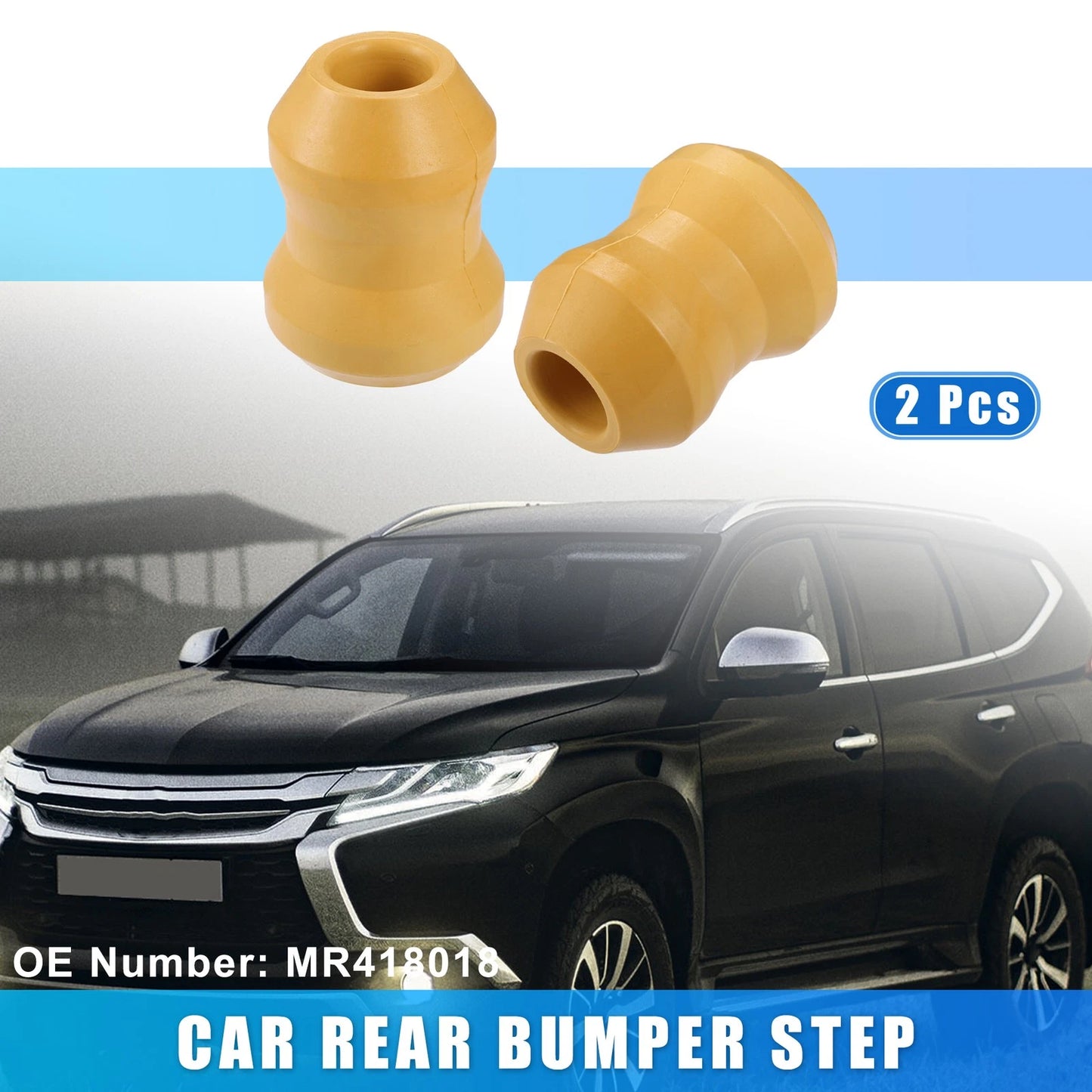 2 Pcs Rear Bumper Step Bumpers No.MR418018 for Mitsubishi Montero Sport (2016–2022)