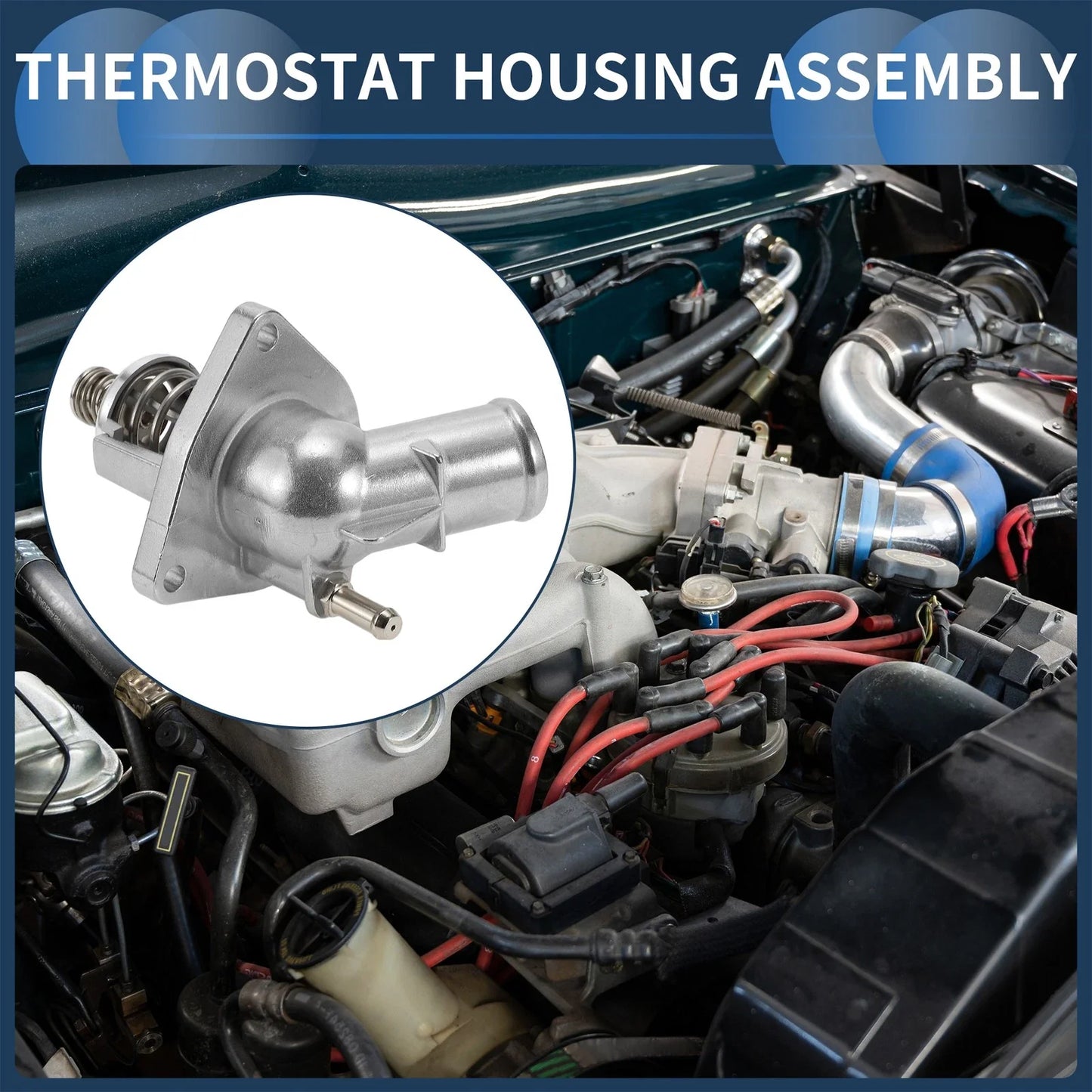 Engine Coolant Thermostat Housing for Chevrolet Silverado 1500 (2014-2019)