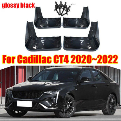 Mud Flaps Splash Guards Fender Mudguards 2 x for Cadillac CT4 (2020–2022)