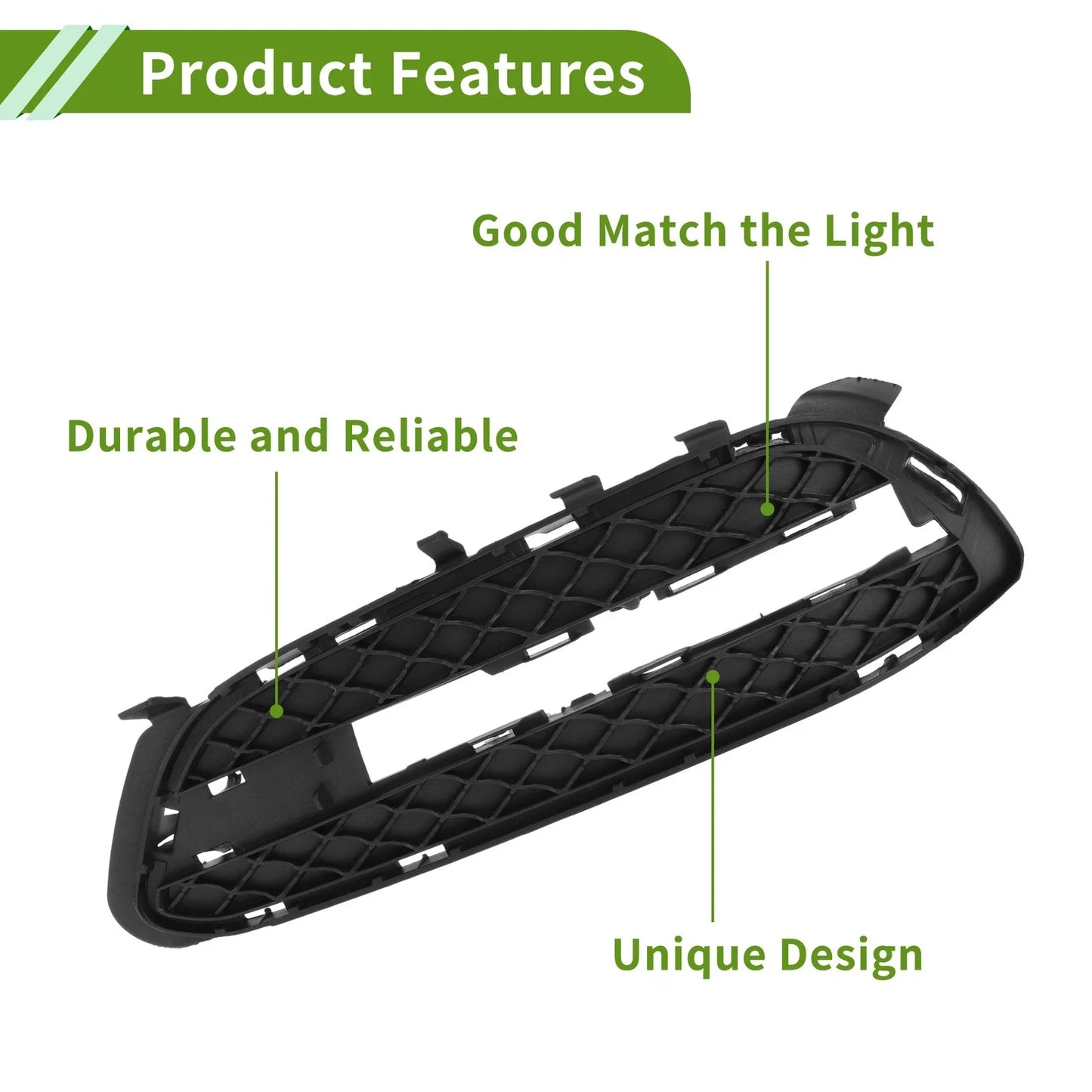 Front Left Fog Light Grill for Mercedes-Benz E-Class 2009-2013 (1 pc)