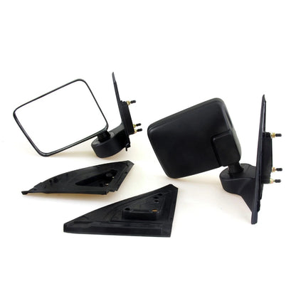 Black Door Mirror Pair for Mitsubishi L200 Double Cab (2006–2023)