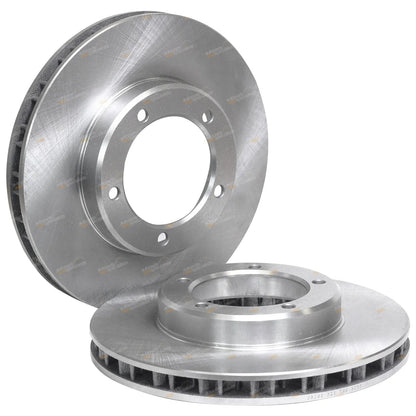 2 x Front Rotors + Pads Kit for Landcruiser HZJ105 HZJ78 HZJ79 (1998–2007)