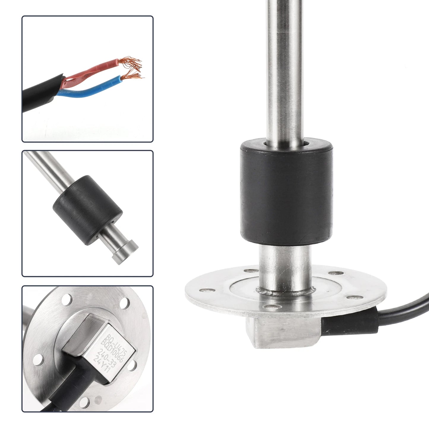 Fuel Sending Unit and Gauge Kit 240-33 Ohm for Boat Truck Vehicle