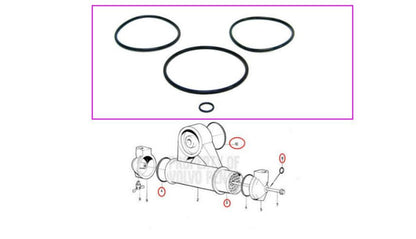 Oil Cooler Re-Seal Kit for Volvo Penta AQ120-AQ171