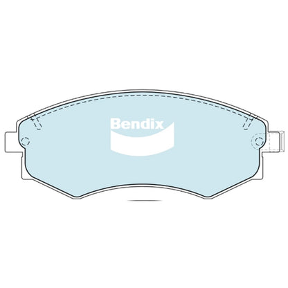 Set of 4 Bendix Front Disc Brake Pads for Ssangyong Musso (2004–2007)
