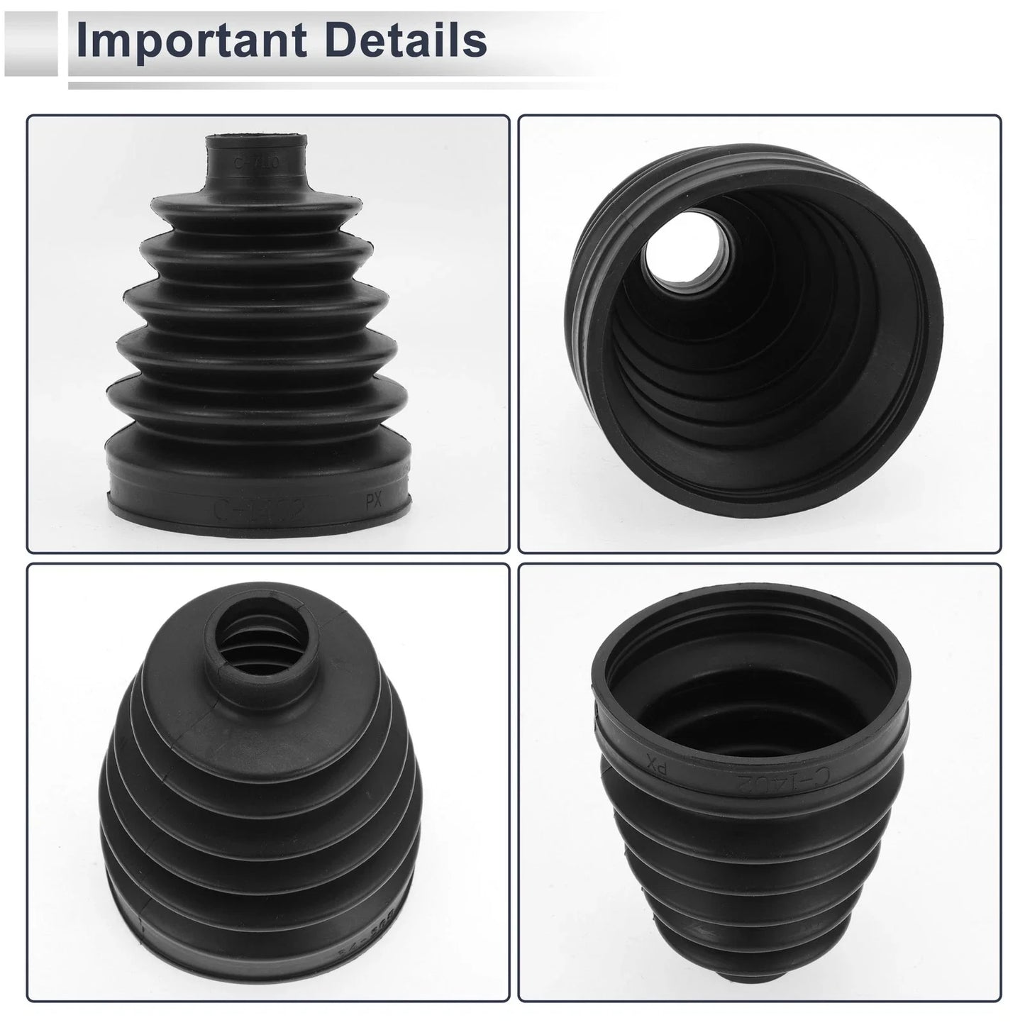 Outer CV Joint Boot Kit with Clamps for BMW X3 (2004 - 2010)