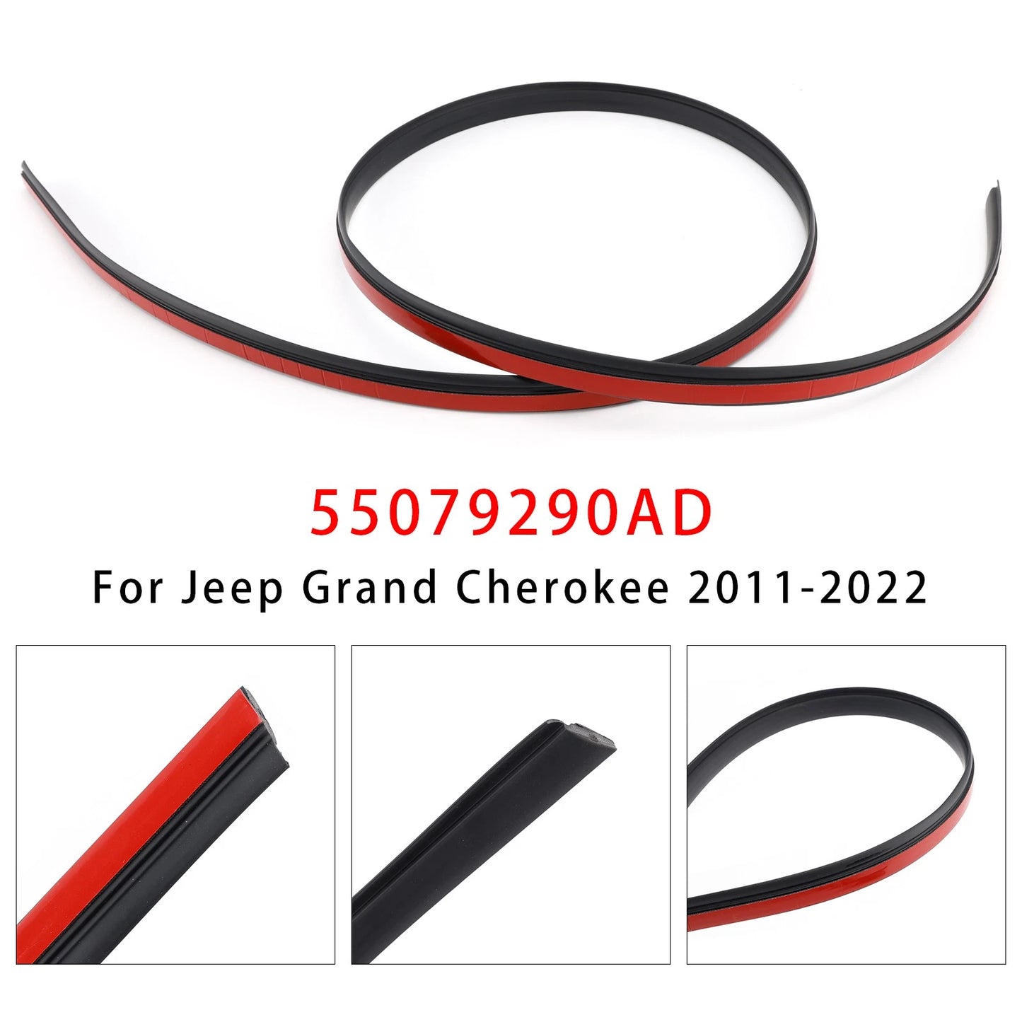 Right Roof Molding Strip 55079290AD for Jeep Grand Cherokee (2011–2022)