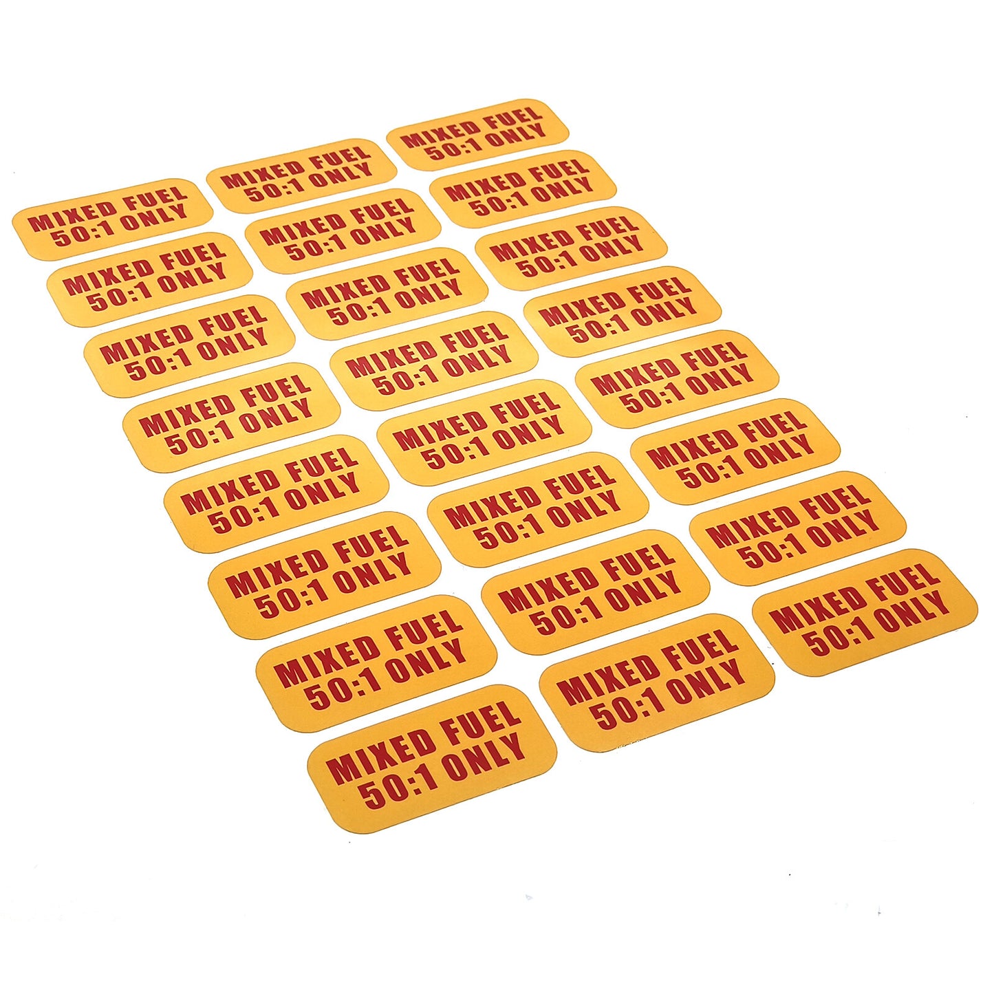 Set of 24 Fuel Only Stickers for Gas Oil Mixture Cans