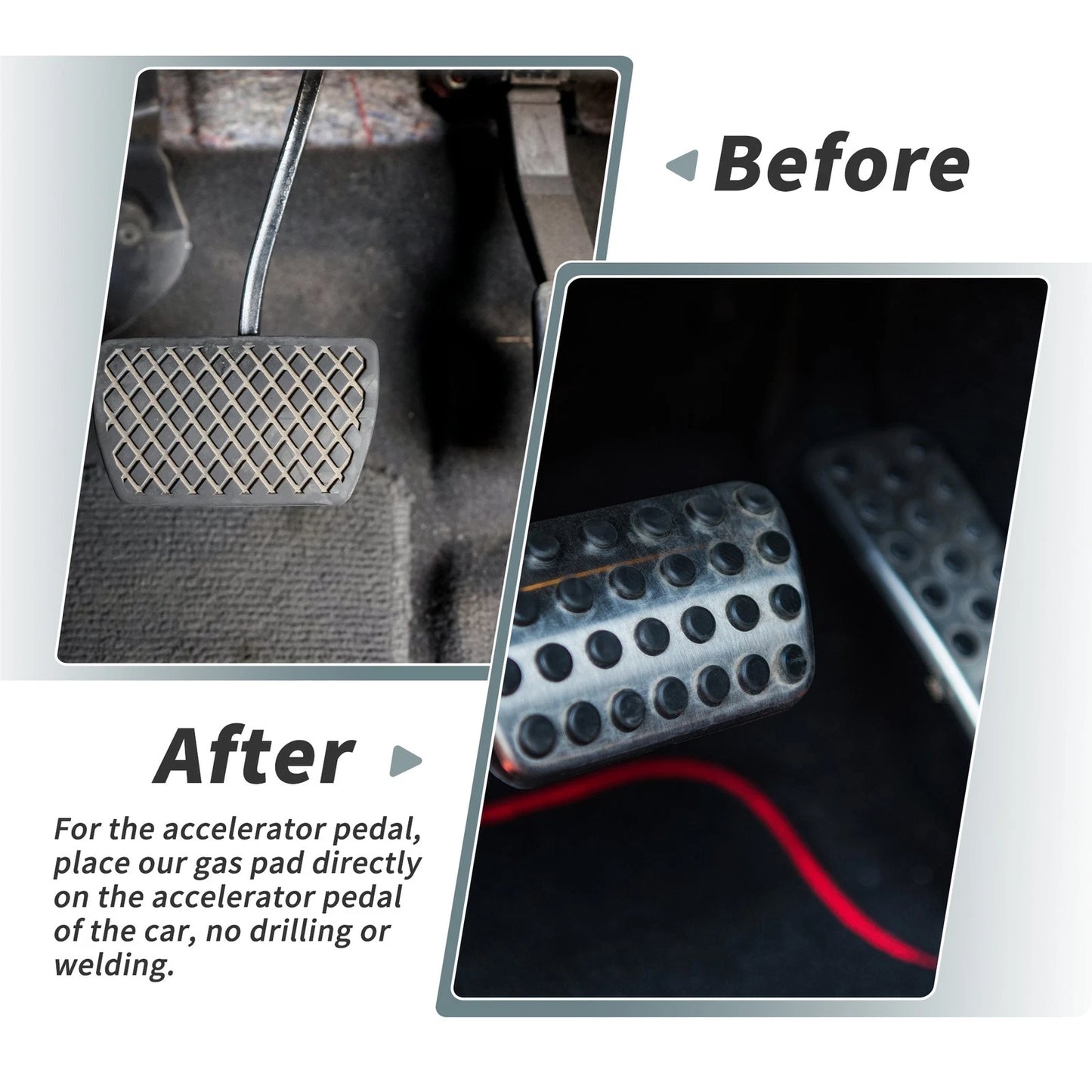 2Pcs Foot Pedal Pads Cover for Jeep Grand Cherokee (2022–2025) Blue