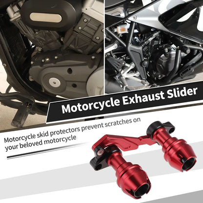 Frame Slider Anti-Crash Protector for Motorcycles 175mm Aluminum Alloy Red