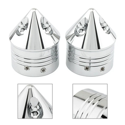 Front Wheel Axle Nut Cover Cap for Harley Touring Road Glide Dyna Softail