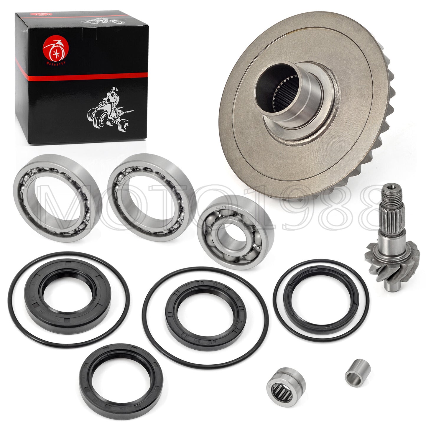 Rear Differential Ring and Pinion Gear Kit for Honda TRX300FW (1988–2000)