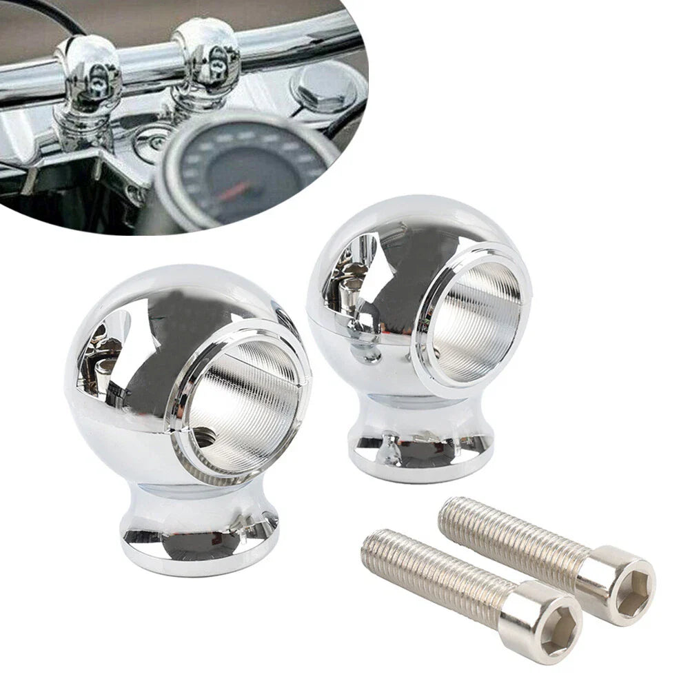 32mm 1.25" Fat Handlebar Risers Clamp Chrome for Harley Touring