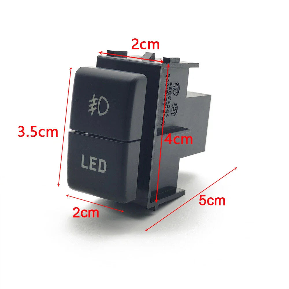 Dual Key Switch Fog Light & LED Switch for Nissan Patrol Y61 Y62 Titan