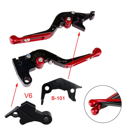 Adjustable Brake Clutch Levers for Yamaha XSR900 MT-09 (2024–2025) Red