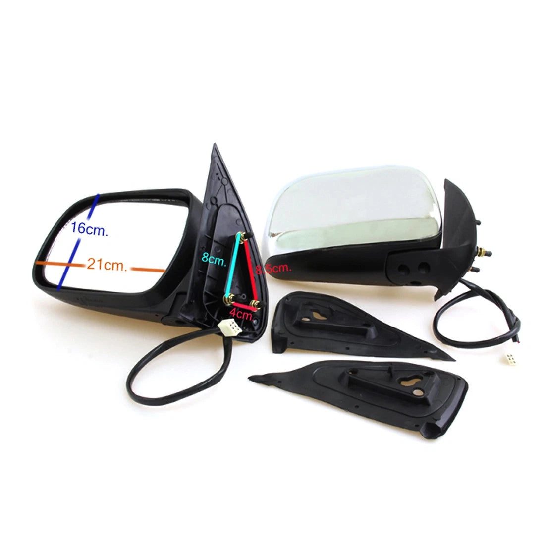 2X Foldable Door Mirrors for Toyota Hilux Vigo (2005–2012)
