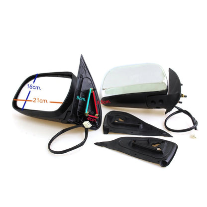 2X Foldable Door Mirrors for Toyota Hilux Vigo (2005–2012)