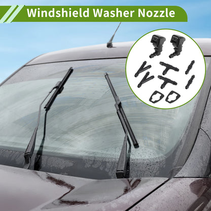 Windshield Washer Nozzle with Hose Connector for Ford