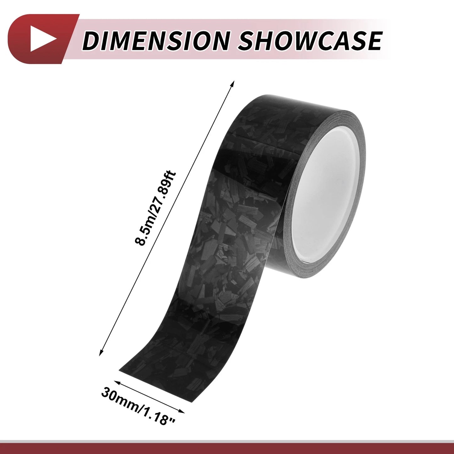 Pinstripe Tape 30mm for Car Motorcycle Boat - Black (Universal)