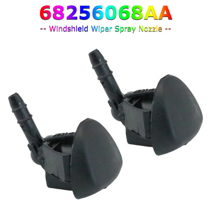2X Windshield Wiper Spray Nozzle for Jeep Renegade (2015–2020) 68256068AA
