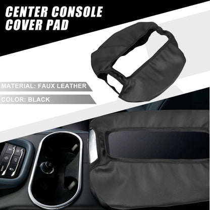 Center Console Cover Pad for Chevy Silverado 1500 1500HD (2007–2014) Black
