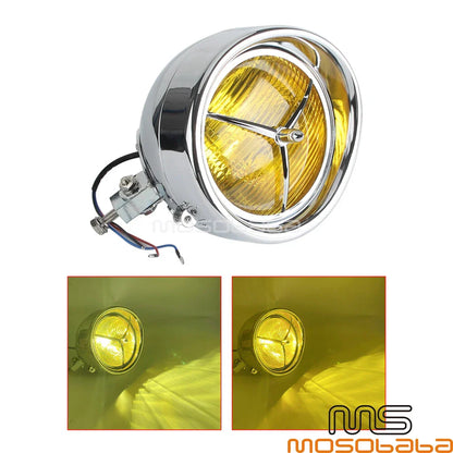 7" LED Headlight Passing Lamp Trim for Harley Road King